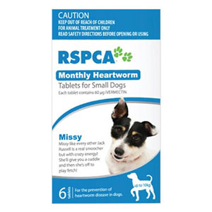 RSPCA Monthly Heartworm Tablets