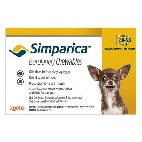 Simparica Oral Flea & Tick Preventive for Dogs