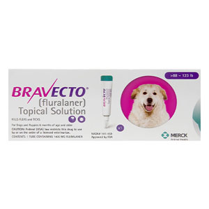 Bravecto Topical For X-Large Dogs Above 88 Lbs Pink 1 Doses