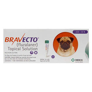 Bravecto Topical For Small Dogs 9.9 - 22 Lbs Orange 1 Doses