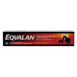 Eqvalan Oral Paste Horse Wormer 6.42gm 1 Syringe