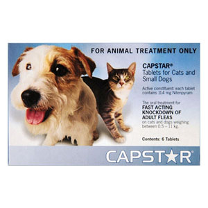 Capstar Cat & Small Dog 11mg 2-25 Lbs Blue 6 Tablet