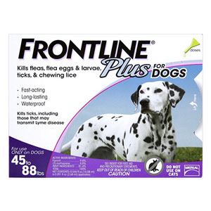 Frontline Plus Large Dogs 45-88 Lbs Purple 6 Doses