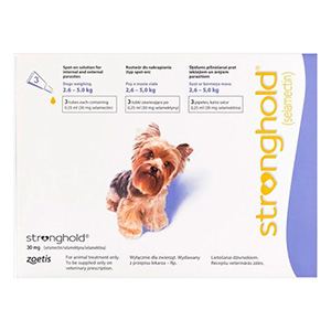 Stronghold Dogs 2.6-5.0 Kg 30 Mg Violet 12 Pipette