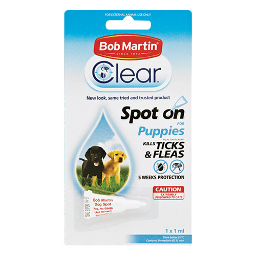 Bob Martin Clear Ticks & Fleas Spot On for Dogs