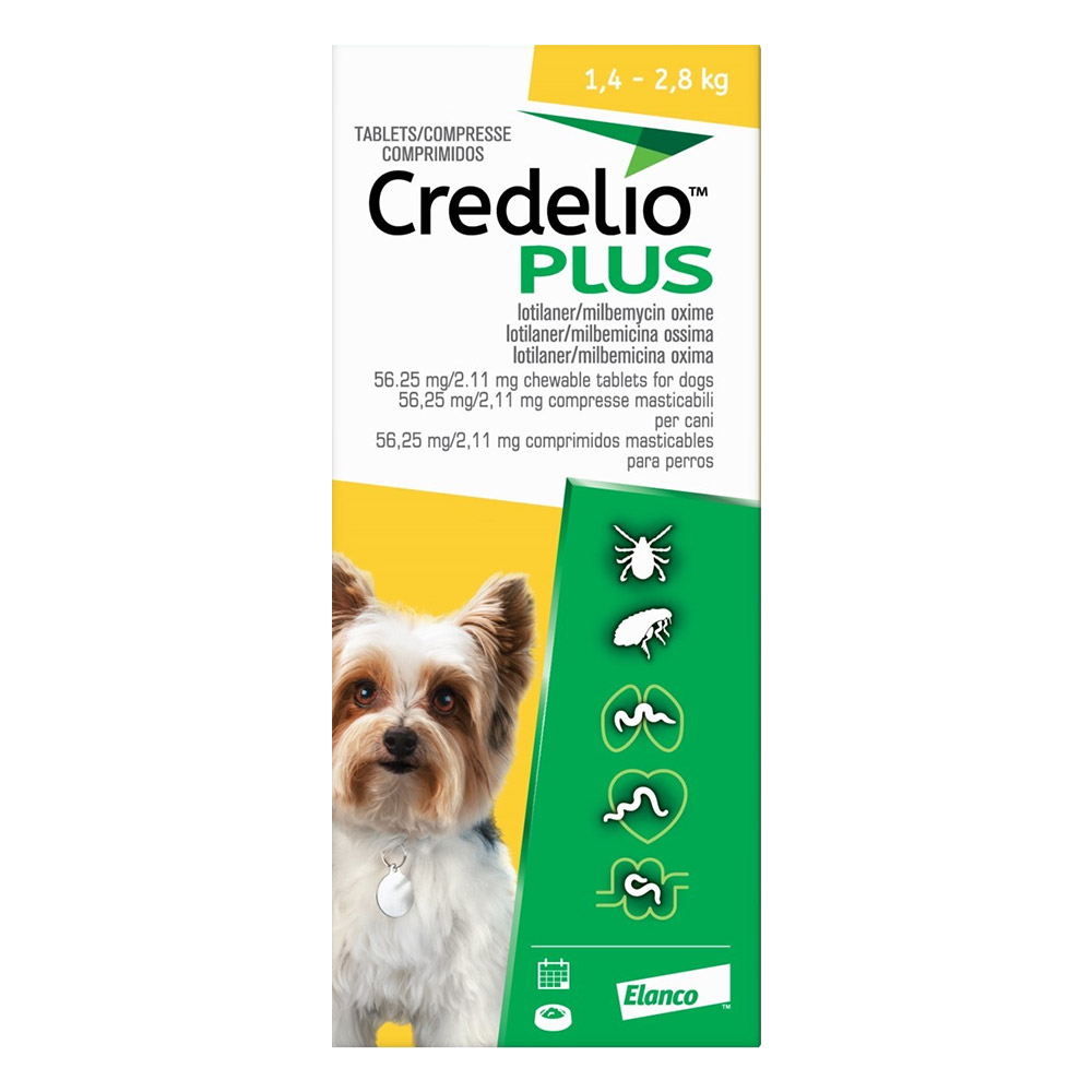 Credelio Plus For Extra Small Dog 1.4-2.8kg