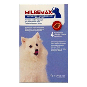 Milbemax Chewable For Small Dogs Under 11 Lbs (5 Kgs)