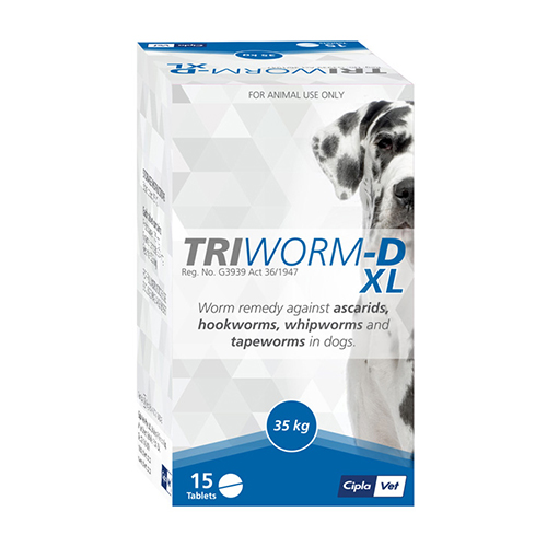 Triworm-D Dewormer For Large Dogs