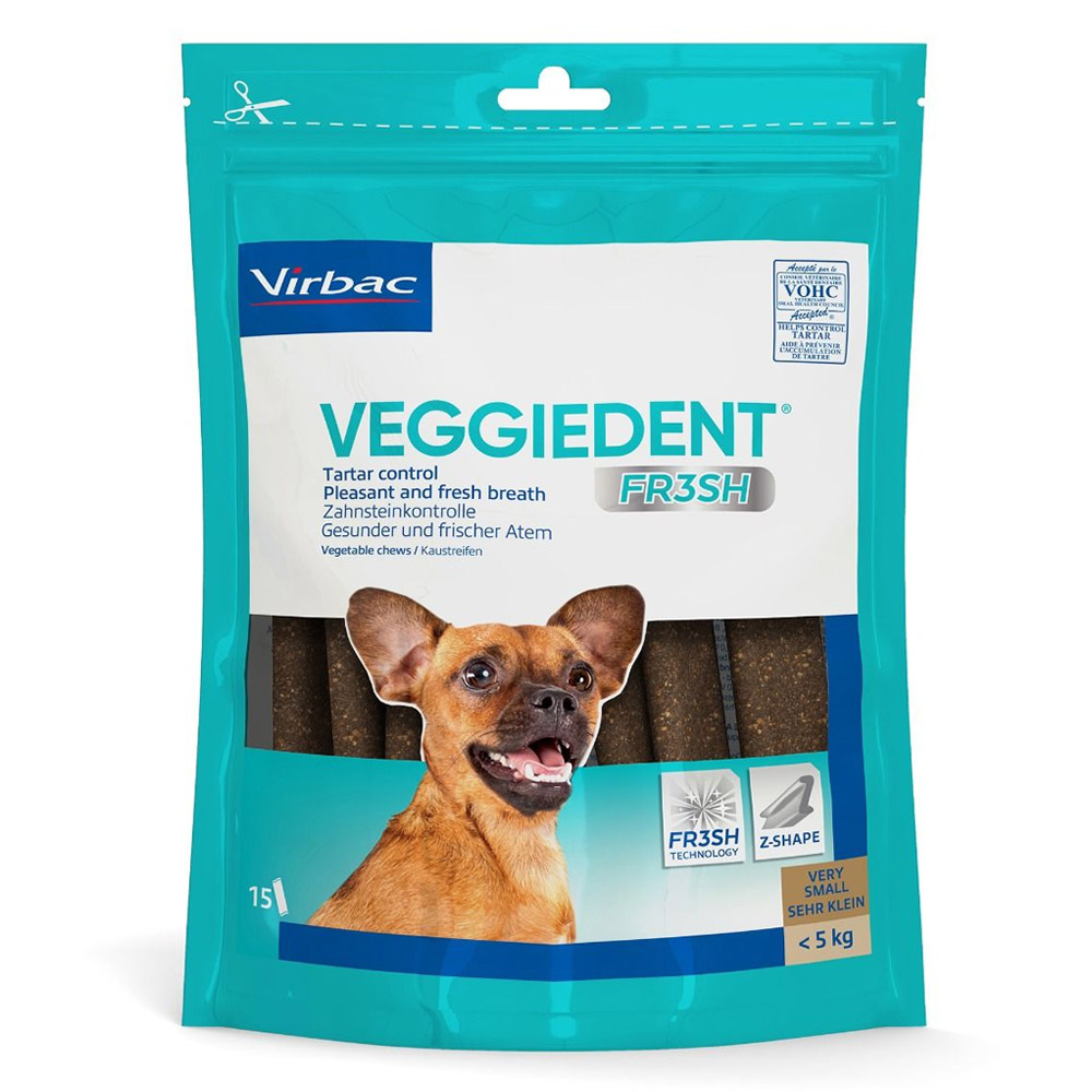 VeggieDent Dental Chews For Extra Small Dogs
