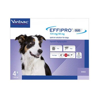 Effipro DUO Spot-On For Medium Dogs 23 to 44 lbs (Blue)