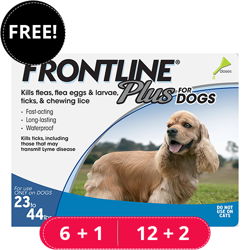 Frontline Plus for Medium Dogs 23-44 lbs (Blue)