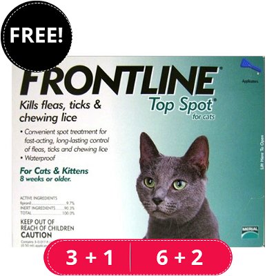 Frontline Top Spot Cats (Green)