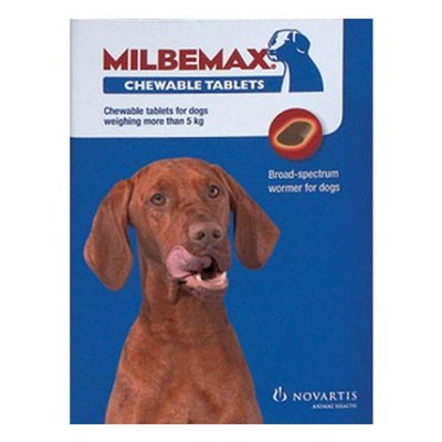 Milbemax Chewable For Large Dogs Over 11 Lbs (5 Kgs)