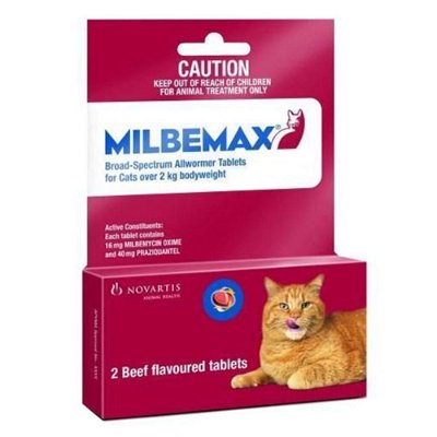 Milbemax Cats 4lbs - 17lbs (2Kg-8kg)