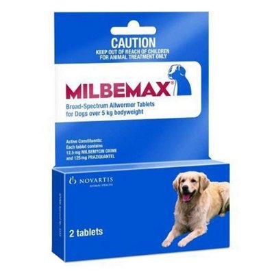 Milbemax Tablet for Large Dog 11 lbs-55 lbs (5-25 Kgs)