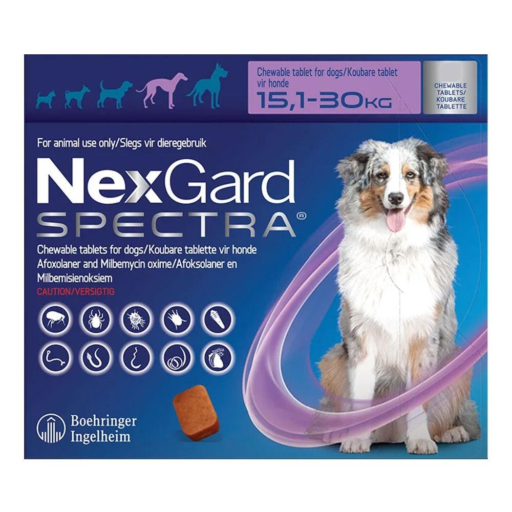 Buy Nexgard Spectra Tab Large Dog 33-66 Lbs Purple - Free Shipping