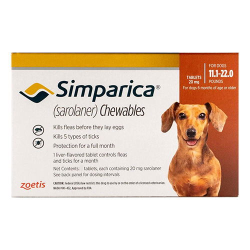 Simparica Oral Flea & Tick Preventive