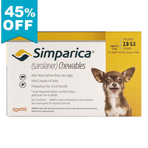 Buy Simparica Flea Tick Preventive For Dogs Free Shipping BestVetCare