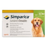 Simparica Oral Flea & Tick Preventive for Dogs 44.1-88 lbs (Green)