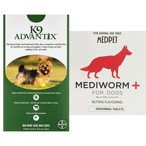 Flat 12% OFF on K9 Advantix & Mediworm Plus Combo Packs for Dog