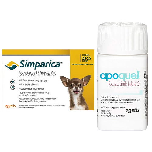 Flat 12% OFF on Simparica & Apoquel Combo Packs for Dog