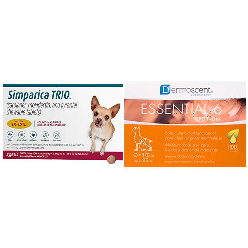 Flat 12% OFF on Simparica Trio & Essential 6 Combo Packs for Dog